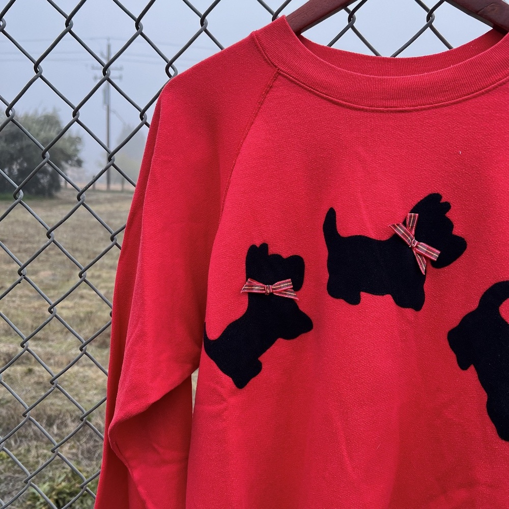 Vintage 80s Tee Jays Scottie Dog Sweatshirt